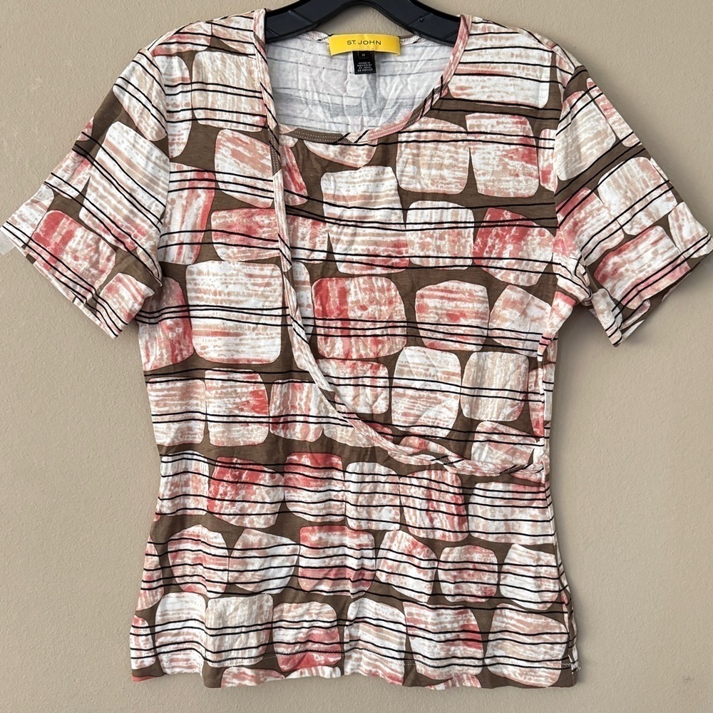 St John printed shirt M